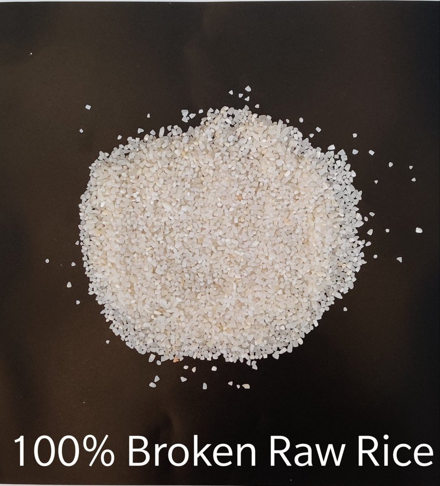 White 100 Broken Raw Rice, Bag